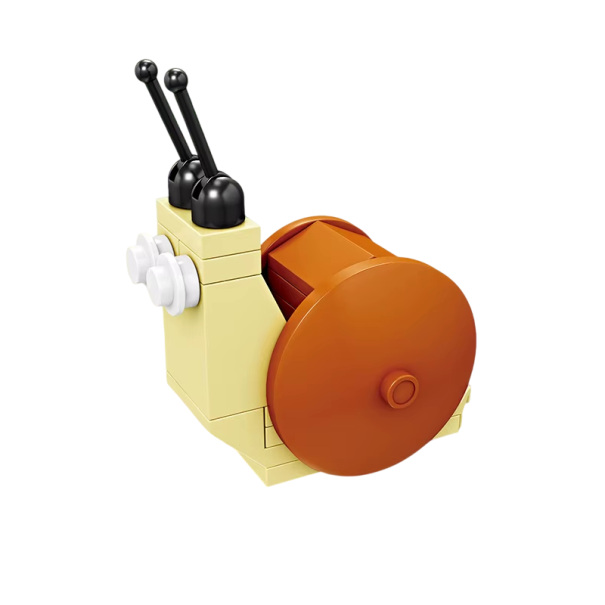 Kreativ sæt Snegl 25 stk Mikro blokke 3D model Mini dyrebygger til børn fra 9 år Støtte til logik og motorik Lille puslespil af mursten 1