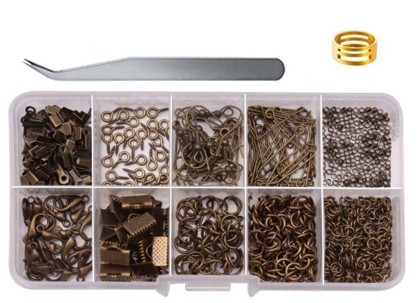 Kreativ smyckestillverkningssats 710 st brons