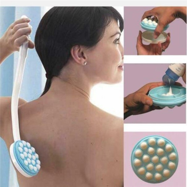 Kropsmassagebørste med dispenser 1
