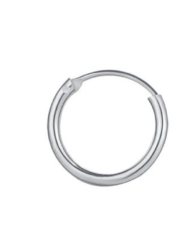 Kruhové náušnice G1287 stříbrná 10 mm