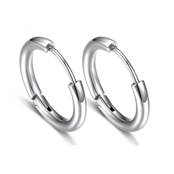 Kruhové náušnice G2546 strieborná 12 mm