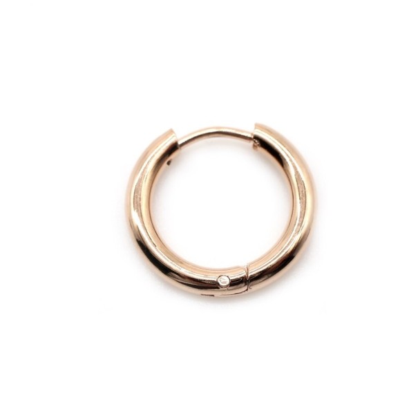 Kruhové náušnice G444 starorůžová 20 mm 2 mm