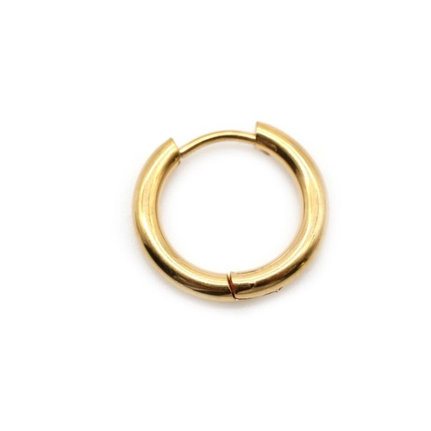 Kruhové náušnice G444 zlatá 18 mm 2,5 mm