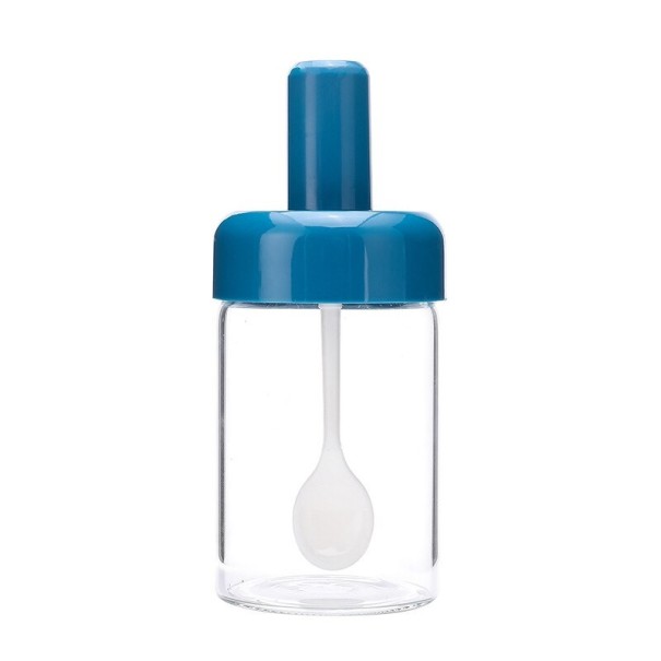 Kruidenpot met lepel C309 blauw