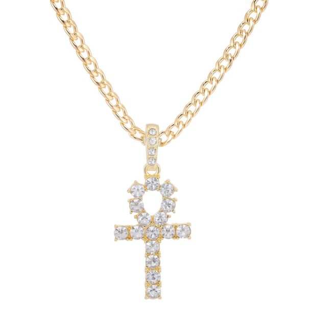 Kruisketting D390 goud 45 cm 1