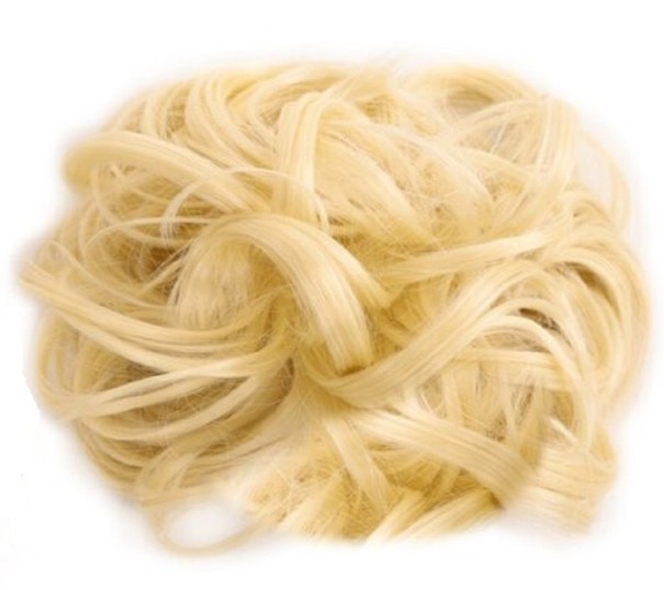 Krullend haarstukje op een clip 7