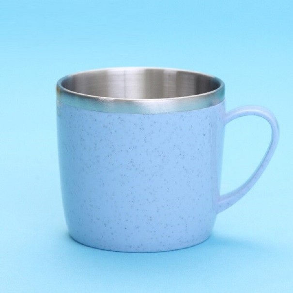 Krus i rustfrit stål 220 ml blå