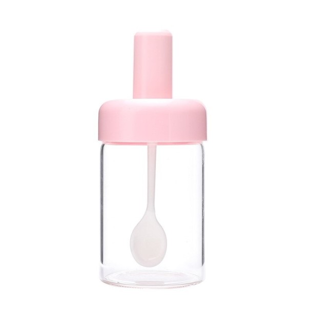 Kryddburk med sked C309 rosa
