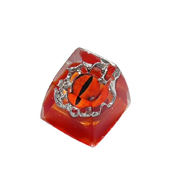 Kryt für Tasten evil eye dekorativ 1,8x1,8x1,6 cm Harz Artisan Keycap für mechanische Tastatur Gaming PC rot
