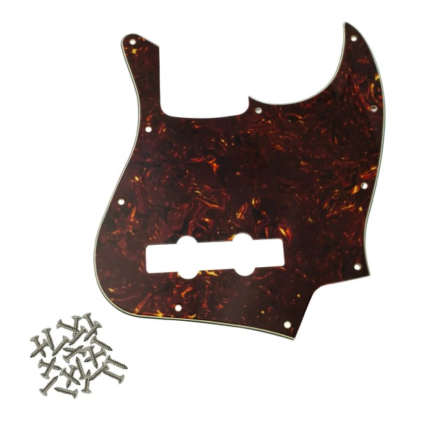 Kryt na basovú gitaru so štyrmi strunami JB pre americký štandard FD Jazz Bass Retro želvový vzor Ochranný panel proti poškrábaniu 1