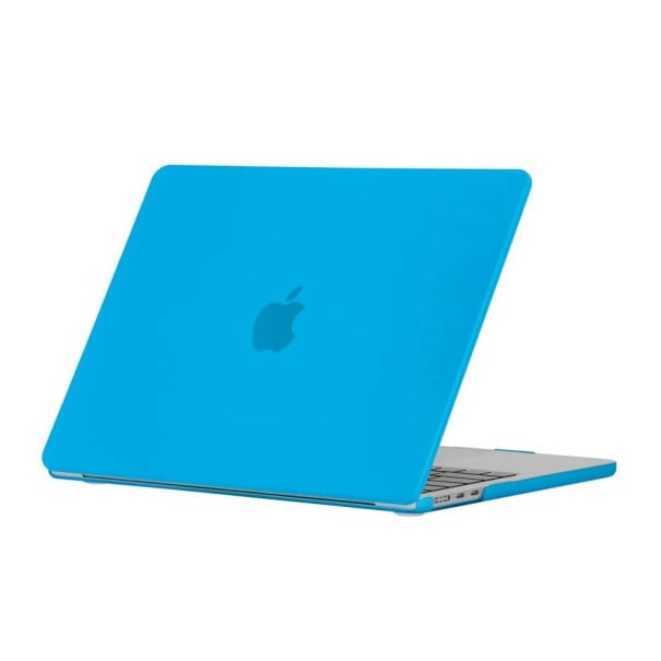 Kryt na MacBook Air 15 palců 2023 až 2025 matná dvoudílná skořepina pro modely A2941 A3114 i A3241 na víko i spodní stranu notebooku modrá