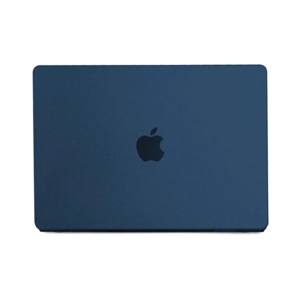 Kryt na MacBook Air 15 palců s čipy M2 M3 a M4 částečně průhledný dvoudílný plastový obal proti škrábancům na víko i dno notebooku modrá