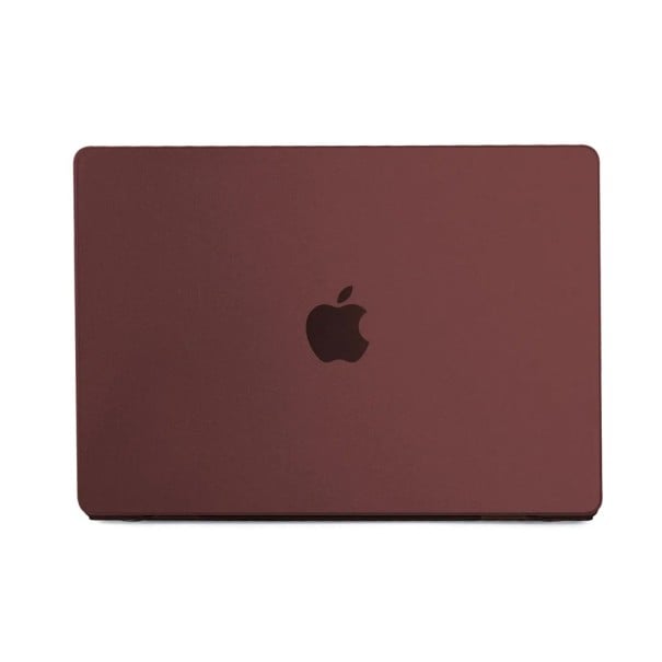 Kryt na MacBook Pro 13 palců s čipy M1 a M2 model A2338 částečně průhledný dvoudílný obal proti poškrábání víka i dna při nošení červená