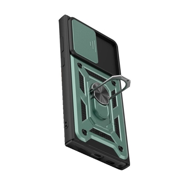 Kryt s ochranou fotoaparátu pre Samsung Galaxy A53 2022 zelená