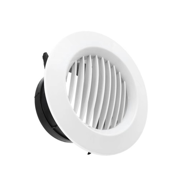 Kryt ventilátora kulatého potrubia 100 mm 145x72x92 mm Vetracia mriežka ventilačného otvoru Ochranný kryt odvodného ventilu pre prúdenie vzduchu 1