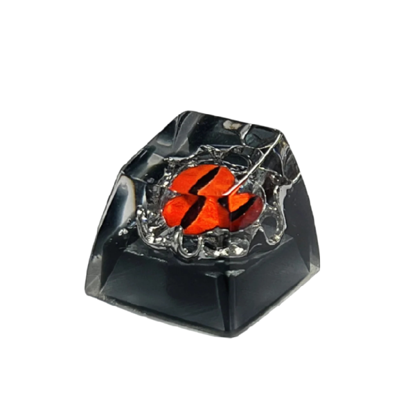 Krytka na klávesy evil eye dekoratívna 1,8x1,8x1,6 cm živica artisan keycap pre mechanickú klávesnicu PC setup červená