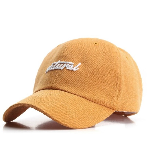 Kšiltovka natural tmavě žlutá