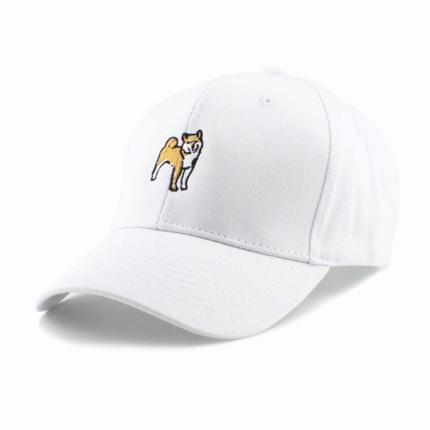 Kšiltovka se psem bílá 2