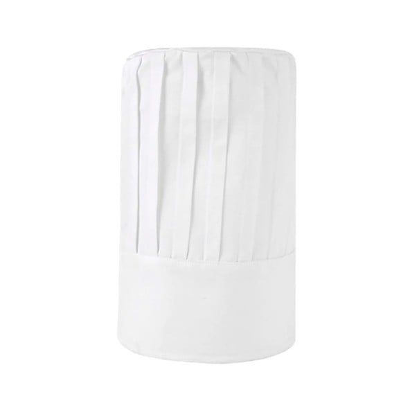 Kuchařská čepice vysoký střih 29 cm sklady bavlna polyester pracovní pokrývka hlavy do kuchyně gastronomické oblečení bílá