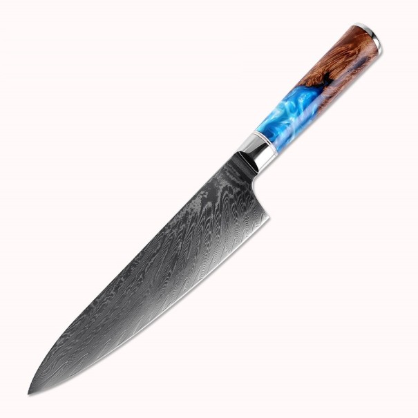 Kuchařský nůž z damascénské oceli 1