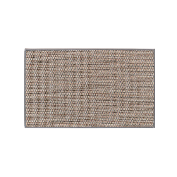 Kuchyňský koberec s gumovým rubem Rozměr 80 x 120 cm Lněná tkanina se savým povrchem Pratelné provedení Doprostřed kuchyně i k lince světle šedá