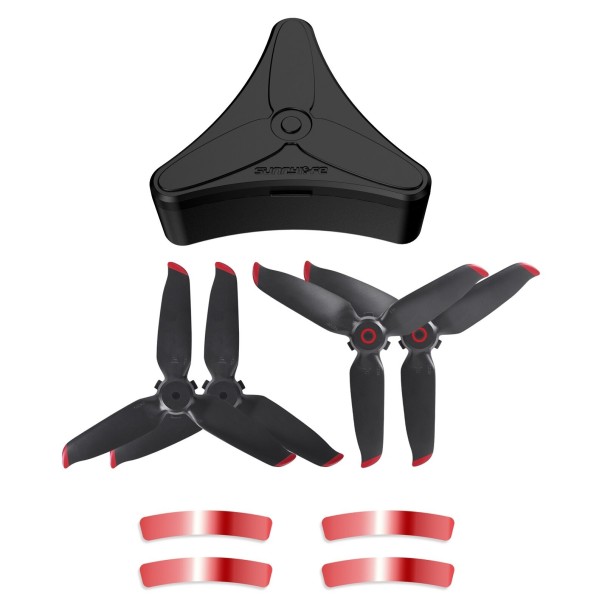 Kuffert med propeller til DJI FPV drone rød