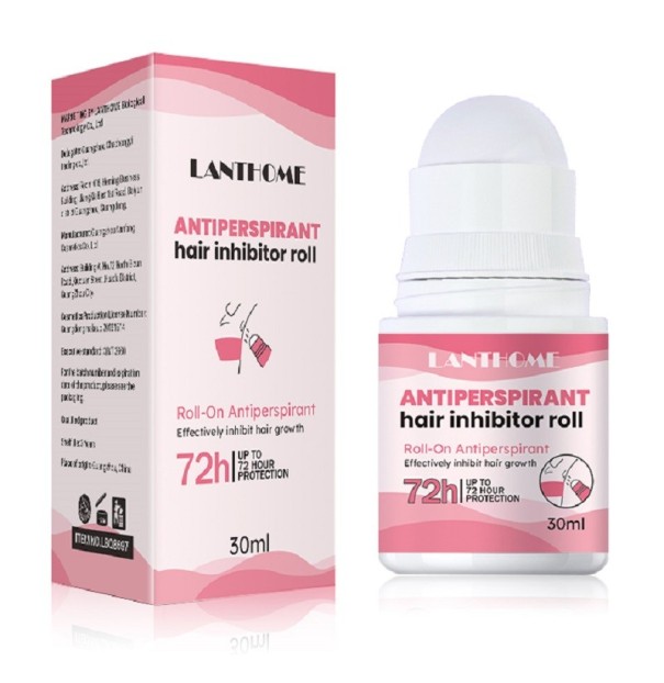 Kugel-Antitranspirant mit Achselhaarentfernungseffekt. Antitranspirant-Roller gegen Schweiß und Geruch. Inhibitor gegen übermäßigen Haarwuchs. Langanhaltendes Deodorant gegen Haarwuchs. 30 ml 1