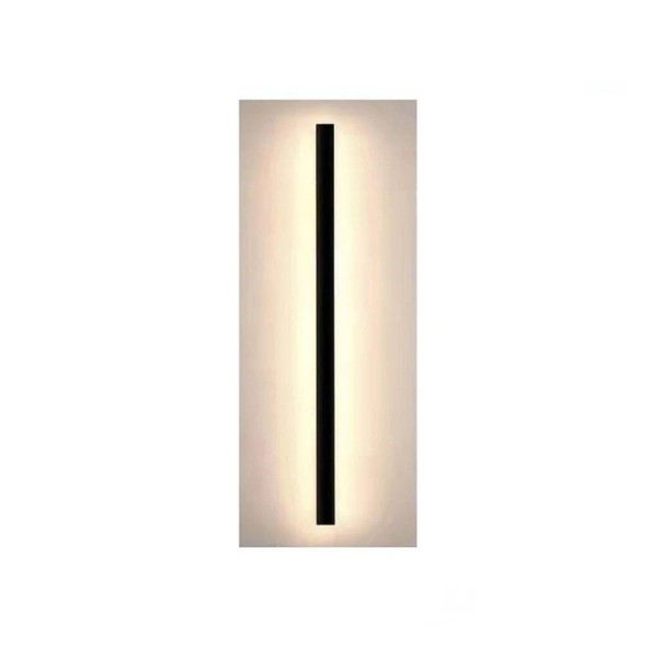 Kültéri LED lámpa falilámpa lineáris modern 200 cm 60 W semleges fehér fekete vízálló homlokzatra teraszra bejáratra és garázsra 1