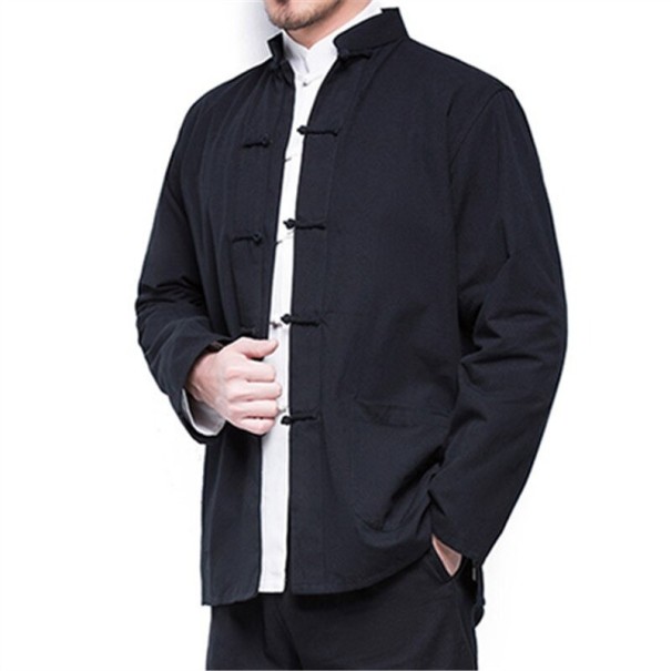 Kung Fu och Tai Chi kappa för män brun XS