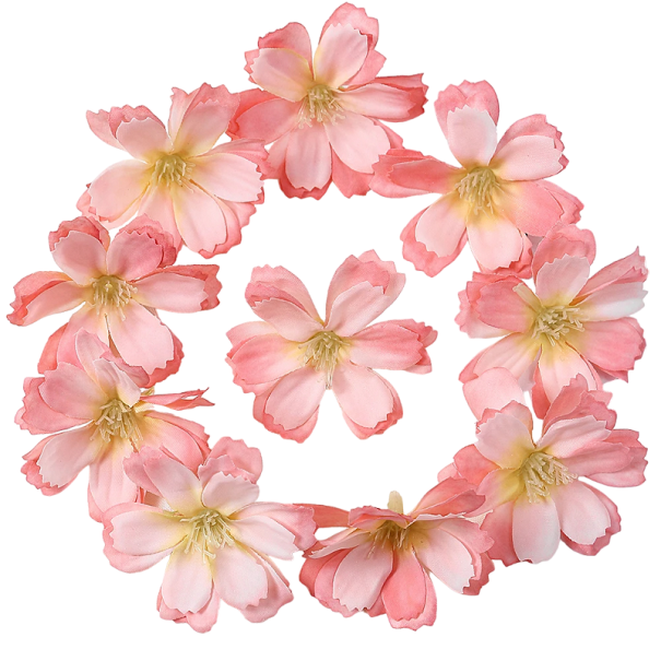 Kunstbloemen ter decoratie 30 stuks Set kunstbloemen Decoratieve bloemen abrikoos