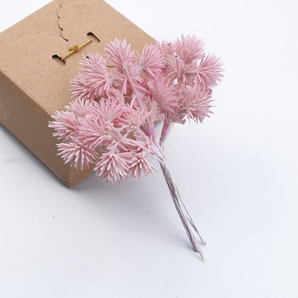 Kunstig nåletræsgrene 6 stk. lyserosa