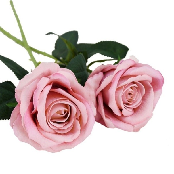 Kunstig rose 2 stk. rosa