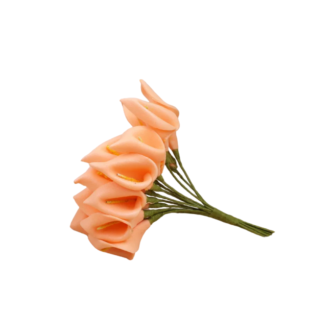 Kunstige blomster til dekoration 144 stk. Sæt med kunstige blomster Dekorative blomster orange