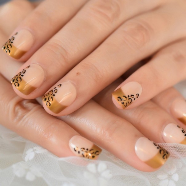 Kunstige negle Fransk manicure 24 stk. 7