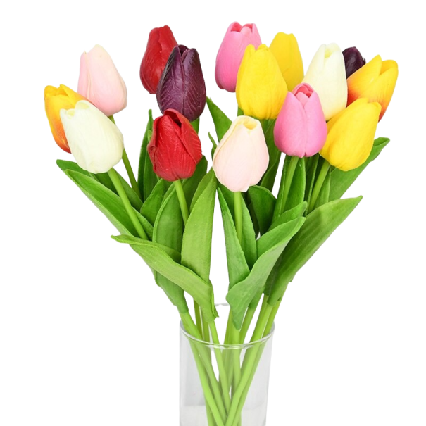 Kunstige tulipaner 10 stk. 1