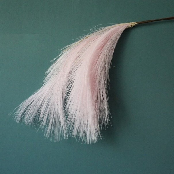 Kunstigt prydgræsbundt lyserosa