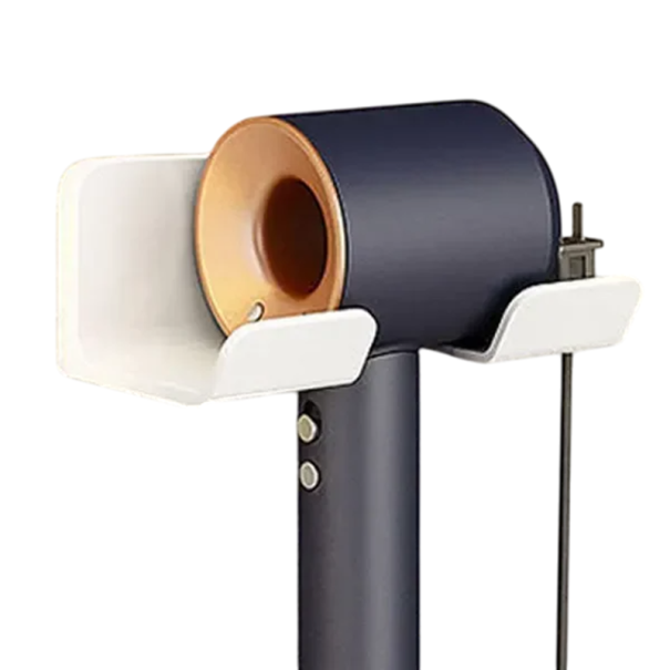 Kúpeľňová nástenná polica na fén 14,5×6,5×8,5 cm Držiak na fén s otvorom 5,3 cm Organizér do kúpeľne Úložná nástenná polička biela Kúpeľňová nástenná polica na fén 14,5×6,5×8,5 cm Držiak na fén s otvorom 5,3 cm Organizér do kúpeľne Úložná nástenná polička biela