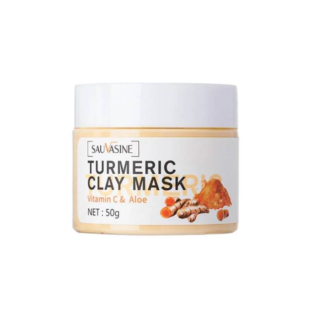 Kurkuma-Gesichtsmaske, Tiefenreinigungs-Tonmaske, Vitamin-C-Gesichtsmaske, Akne-Gesichtsmaske, 50 g, Hautpflege 1