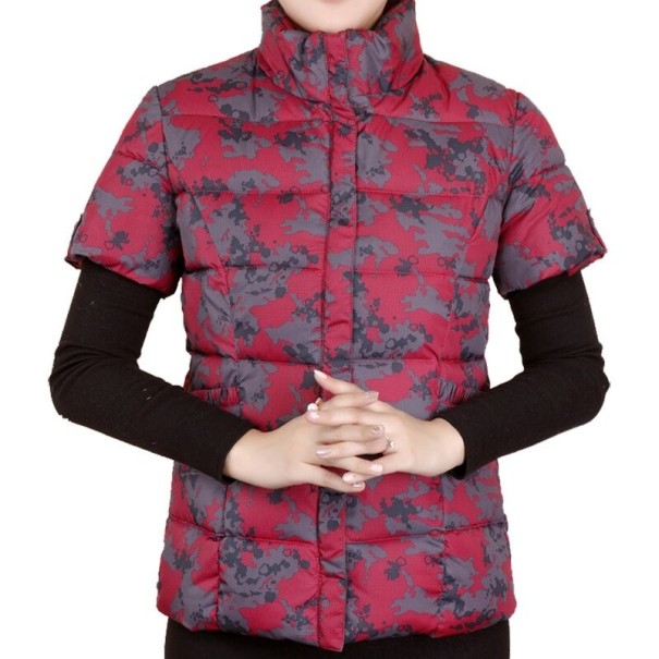 Kurzarmweste für Damen P2395 rot M