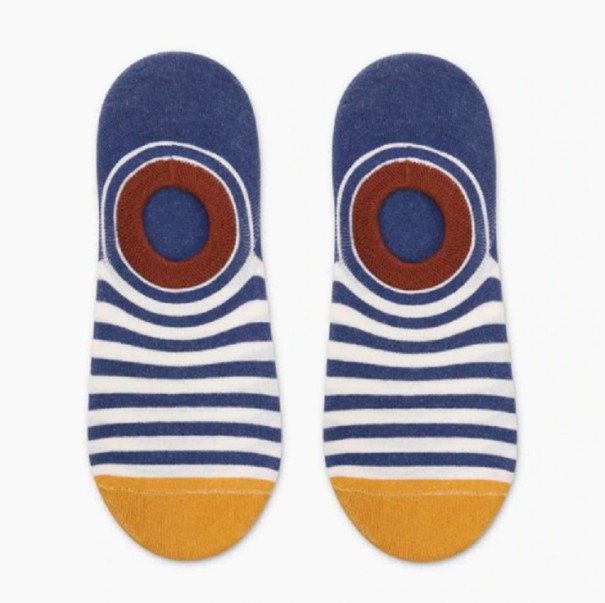 Kurze Herrensocken mit Streifen 4