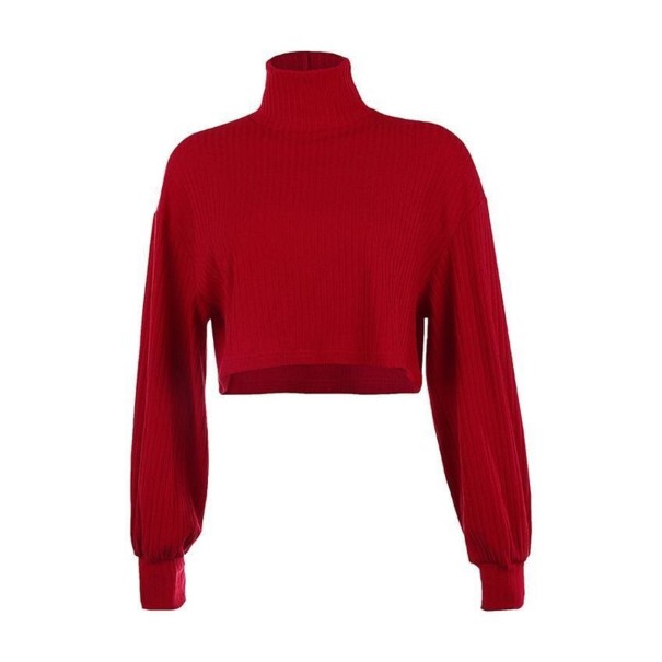 Kurzer Rollkragenpullover für Damen G375 L