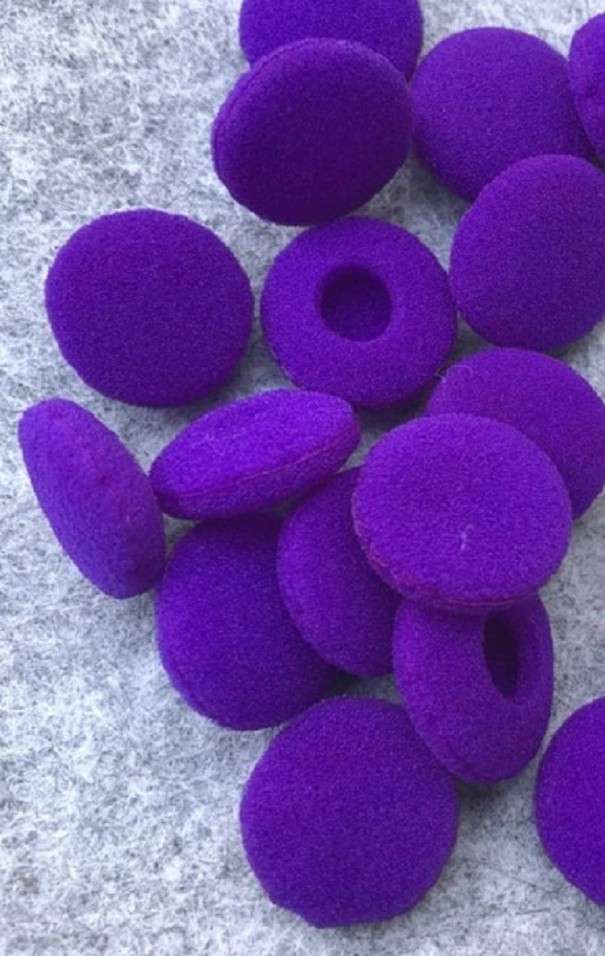 Kuulokkeiden vaahtomuovipehmusteet 50 kpl violetti