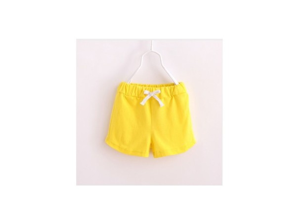 Kvalitets børneshorts - Gul 2