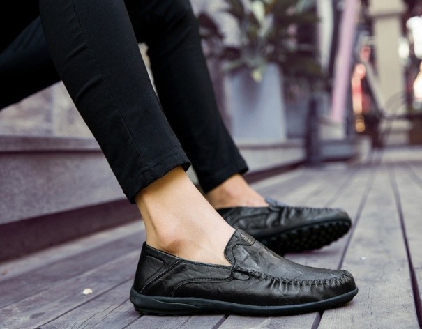 Kvalitets loafers för män J1966