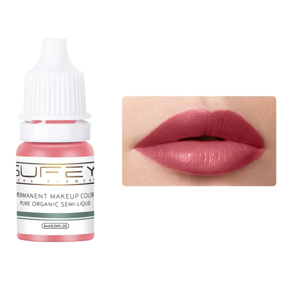 Kvalitets tatoveringsblæk til permanent makeup Farvet tatoveringsblæk Permanent makeup tatoveringsblæk 8 ml rosa