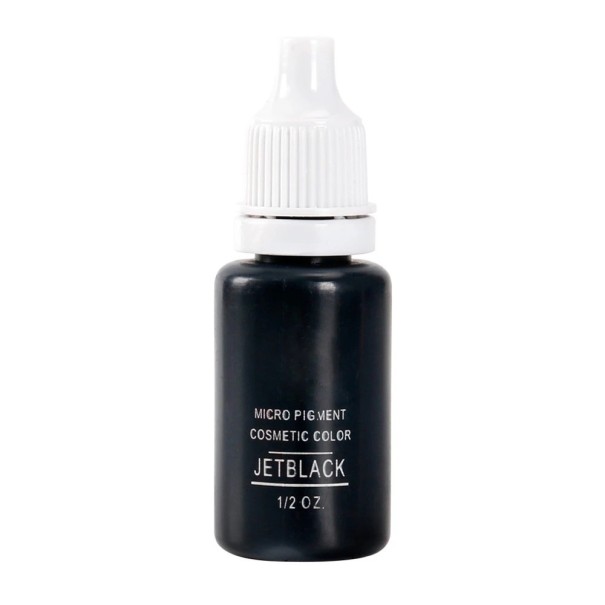 Kvalitní semipermanentní tetovací inkoust Barevný inkoust na tetování a permanentní make-up Tetovací barva pro dočasné tetování a make-up 15 ml Jet black