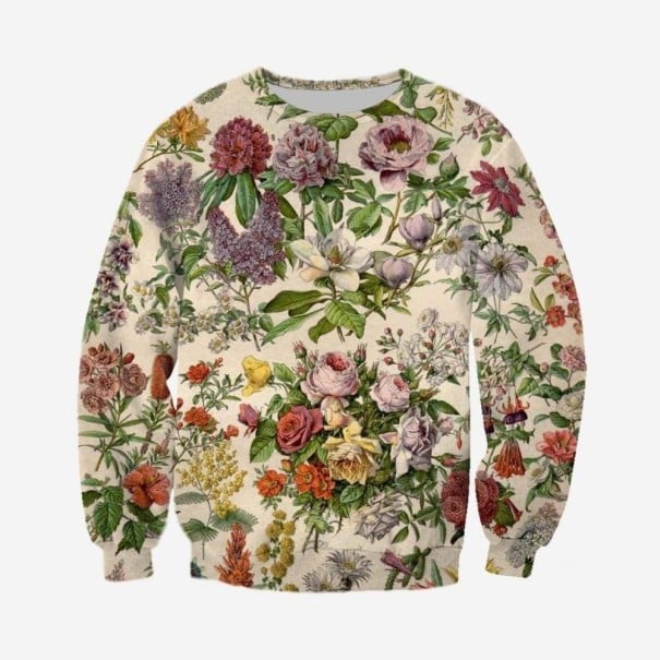 Květovaná mikina 3XL 8