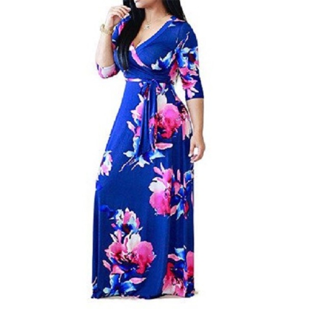 Kvetované šaty plus size 3XL 4