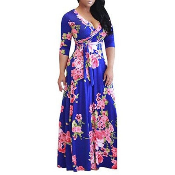 Květované šaty plus size XXL 5