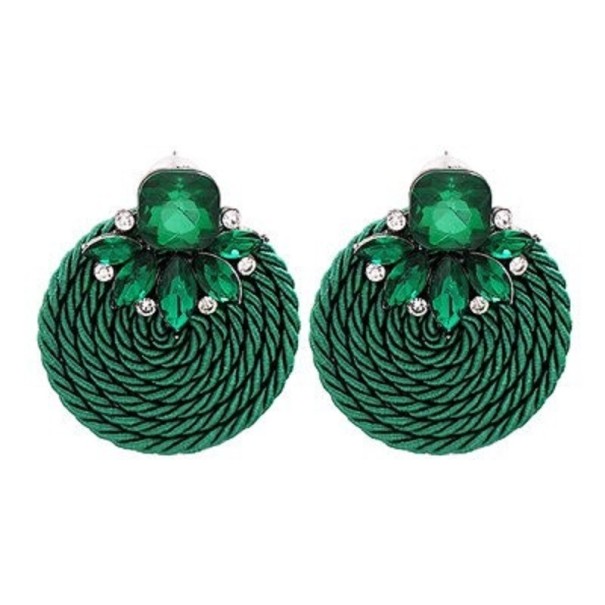 Kvinders hængeøreringe med zirkoner G202 37